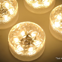 Lampe LED solaire étanche en forme de brique de verre pour sol, marches d'escalier, allée de jardin, décoration extérieure de villa
