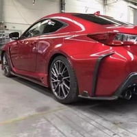 Pour Lexus RCF 2014-2018, aileron arrière en fibre de carbone, séparateur de pare-chocs arrière, ailerons latéraux de requin, spoiler, kit carrosserie