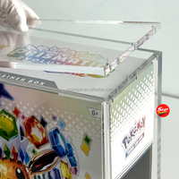 SHP acrylique ETB jeu carte à collectionner étui de protection Pokemon Crimson Violet Prism ETB fort couvercle magnétique boîte d'affichage acrylique