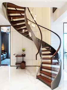 Escalera Curva Iluminada <span class=keywords><strong>con</strong></span> Tiras <span class=keywords><strong>LED</strong></span> Integradas, Escalera en Espiral Impermeable <span class=keywords><strong>con</strong></span> Iluminación por Degradado - Product Image 6
