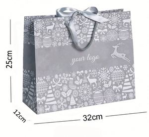 ถุงกระดาษช้อปปิ้งพิมพ์ลายตามสั่ง ทนทาน ใช้ซ้ำได้ สำหรับบรรจุภัณฑ์เสื้อผ้าและเครื่องประดับหรูหรา พร้อมหูหิ้ว เหมาะสำหรับเป็นถุงของขวัญทางธุรกิจ - Product Image 1
