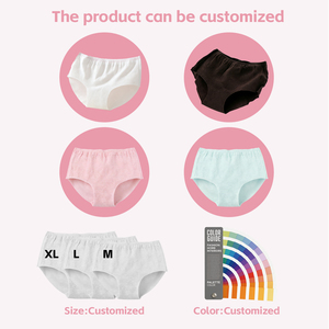 Culottes jetables pour femmes avec logo personnalisé, culottes élastiques triangulaires, service global de sourcing, usine à service unique - Product Image 6