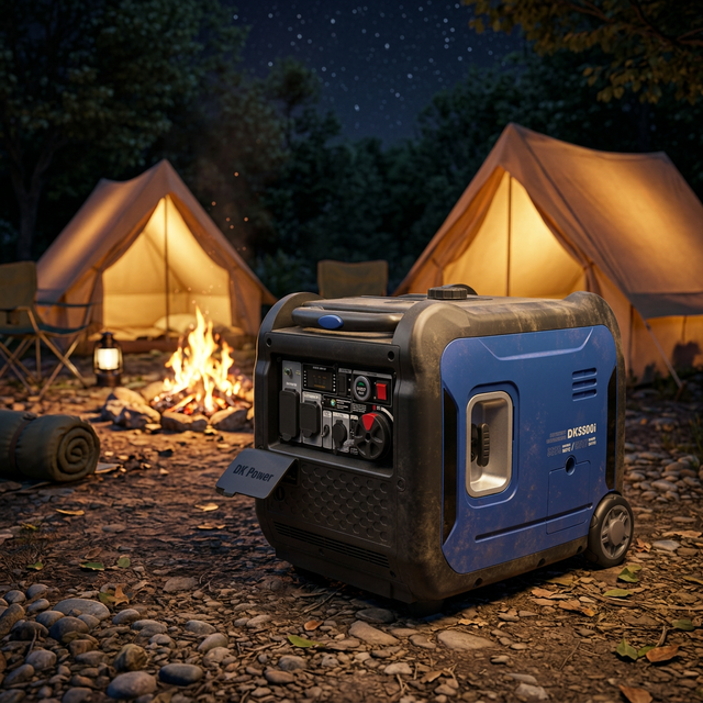 Easy Start Dual Fuel 5kw RV Gasoline Inverter Generator Durable Stable Output Perfect for Camping Travel Use