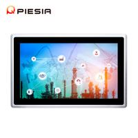 Pantalla táctil montada en la pared integrada de 15,6 pulgadas, computadora todo en uno I3 i5 I7 IP65, resistente al agua, 2LAN, 6Com, PC de Panel Industrial sin ventilador