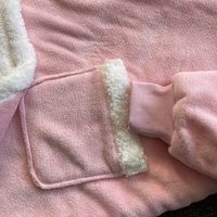 Couverture à capuche personnalisée, surdimensionnée et confortable, avec doublure en sherpa, extra longue, à porter comme un sweat à capuche avec manches