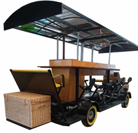Bar mobile, chariot de nourriture, vélo, camion de nourriture, chariot, vélo électrique multi-personnes, vélo de fête, vélo de pub pour les excursions et les visites touristiques