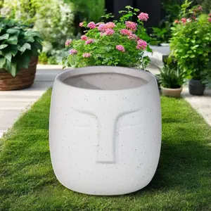 Nordic Style Ceramic Flowerpot Art Decorations Statue Nordic Product Type Flower Pots Planters