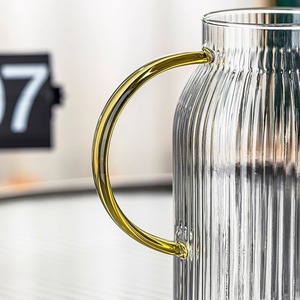 Pichet à eau en verre de grande capacité, résistant à la chaleur, pour boissons froides, utilisation en fête, été 2021 - Product Image 1