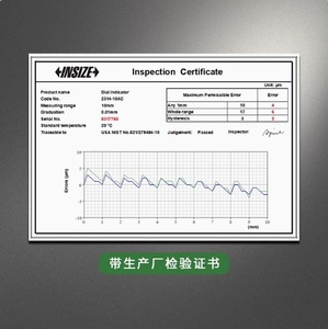 Indicador de Carátula Resistente a Vibraciones INSIZE Modelo 2314-10AC Alta Precisión 3mm 5mm 10mm Hecho en China - Product Image 3