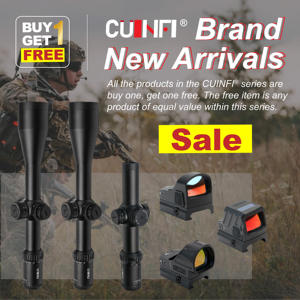 Compra Uno y Obtén Uno Gratis: Mira Telescópica Cuinfi 5-25x56 FFP con Retícula Iluminada y Torreta Zero Stop para Caza y Competición - Product Image 1