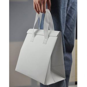 Non-woven Fabric High Quality Food Delivery Thermal Bag Outdoor Takeaway Wine Cake Food Insulated Cooler Bag With Handle - Product Image 6