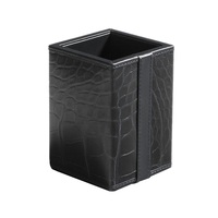 Arabie saoudite gouvernement exécutif noir Crocodile cuir Table bureau Pad porte-stylo 5 pièces bureau bureau accessoires ensemble organisateur