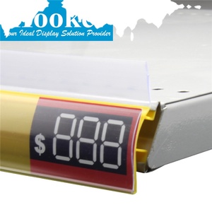 Dải Dữ Liệu Bullnose Giá Giữ Nhãn Bán Trong Suốt Dải Dữ Liệu Giá Pvc Cho Siêu Thị Cửa Hàng Bán Lẻ - Product Image 6