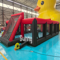 Terrain de football gonflable commercial extérieur, terrain de sport gonflable en PVC pour football, basketball, volley-ball