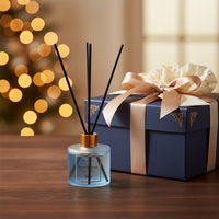 Diffuseur d'aromathérapie sans feu 50 ml, sans alcool, parfum léger longue durée 60-90 jours, pour la maison, les toilettes et la salle de bain