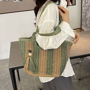 Hot Sale Handmade Women's Straw Tote <b>Bag</b> Durable Beach <b>Bag</b> for Outdoor Shopping and <b>Work</b> - Product Image 4