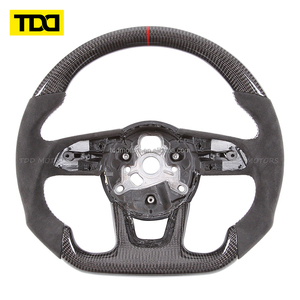 Volante de Fibra de Carbono Real TDD Compatible con Audi A3 S3 A4 S4 A5 S5 A6 S6 A7 S7 A8 Q3 Q5 Q7 - Product Image 3