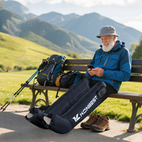 Masseur par compression d'air avec logo personnalisé 4 5 chambres Bottes de récupération Circulation Soulagement de la douleur Machine de pressothérapie des jambes TPU