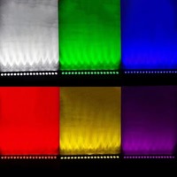 Lotus IP65 extérieur 18x10W 4-en-1 LED barre de lavage Smart APP + WiFi + contrôle de la batterie matrice lumière pour DJ parc à thème blanc chaud aluminium