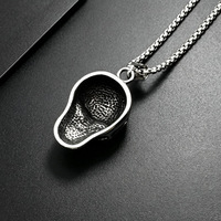 Liontin Pria dari Baja Anti Karat 316L dengan Motif Pohon Kehidupan Yggdrasil Viking Norse, Raven Odin, dan Simpul Celtic Spiral