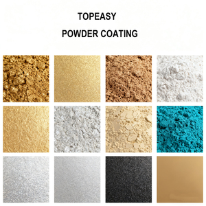 Peinture en poudre métallisée décorative haut de gamme pour surfaces métalliques intérieures et extérieures, mélange sec, écologique, argent, or, bronze - Product Image 4