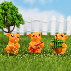 Figuras de Animales de Resina, Hámster Musical, Decoración de Jardín en Miniatura, Decoración del Hogar, Accesorios de Artesanía Artística - Product Image 3