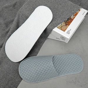 Chaussons jetables biodégradables à ultrasons en tissu non tissé Spunlace pour hôtel et spa - Product Image 5