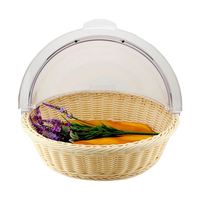Restaurant Maßgefertigte Umweltfreundliche Langlebige Moderne Design Lebensmittel Brot Obst Gemüse Wasserdichte Platzsparende Rattankörbe