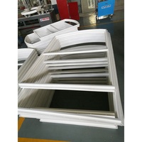 Meilleures ventes, nouveau style, miroir en verre, demi-arc, fenêtres blanches, designs de fenêtres en PVC