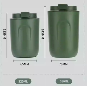 แก้วน้ำร้อน/กาแฟแบบพกพาสำหรับรถยนต์ รุ่น DF M11 ขนาด 220 มล. และ 380 มล. ผลิตจากสแตนเลส SUS 304 และ SUS 316 ดีไซน์ใหม่ รับสั่งทำพิเศษ - Product Image 1