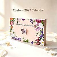 Calendrier mural 2027, calendrier de bureau 2027, calendrier 2027 personnalisable, calendriers muraux perpétuels de bureau, mini-calendriers rotatifs de bureau en 3 parties