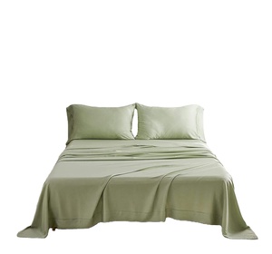 Home Textile <strong>Set</strong> 100% Bamboo Flat Sheets Luxury <strong>Bedding</strong> with <strong>Pillow</strong> Cases - Product Image 4