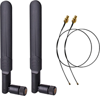 Antena WIFI de Goma Negra de 2.4-2.5GHz 3G con Conector SMA Macho para Router WLAN, Antena Wifi de Largo Alcance