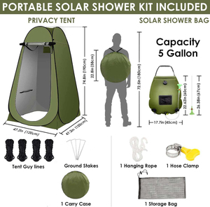 Kit de <span class=keywords><strong>tente</strong></span> de <span class=keywords><strong>douche</strong></span> de Camping à énergie <span class=keywords><strong>solaire</strong></span> Portable abri de confidentialité Pop-Up instantané <span class=keywords><strong>pour</strong></span> la <span class=keywords><strong>tente</strong></span> de salle de bain de Glamping en plein air - Product Image 3