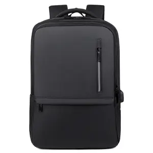 Mochila para laptop USB personalizada à prova d'água por atacado de fábrica para homens e mulheres de negócios