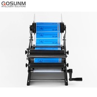 GOSUNM Petite étiqueteuse manuelle de bouteilles et de canettes Etiqueteuse facile pour bouteilles rondes d'eau et de boissons