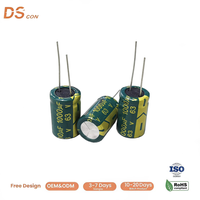 Condensateur électrolytique radial en aluminium 63V 1000uF 16x26mm pour système de stockage d'énergie 48V, filtrage de puissance, OEM personnalisé