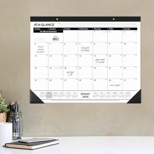 Calendrier de bureau 2026, mensuel, format bloc de bureau, 21-3/4" x 17", <span class=keywords><strong>grand</strong></span> format, blocs lignés - Product Image 6