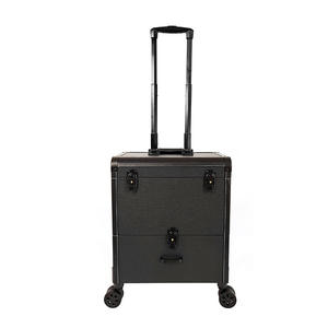 Trousse de maquillage de luxe Qihui avec tiroirs et extension pour le rangement des cosmétiques et des outils de nail art - Product Image 3