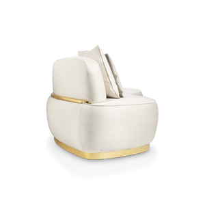 Divano Curvo Italiano Minimalista di Alta Gamma, Modello di Lusso per Ville e Appartamenti di Grandi Dimensioni, Set di Divani per Soggiorno e Area Ricevimento - Product Image 5