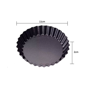 <span class=keywords><strong>Moule</strong></span> à <span class=keywords><strong>tarte</strong></span> cannelé antiadhésif en acier au carbone avec fond amovible, mini <span class=keywords><strong>moule</strong></span> à quiche rond cannelé pour la pâtisserie maison - Product Image 2