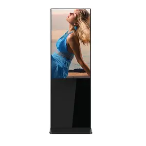32 43 55 65 Inch Wife 4K Floor Stand Touch Screen Supplier Digital Signage Free Alone Lcd Kiosk Monitor Advertising Player
