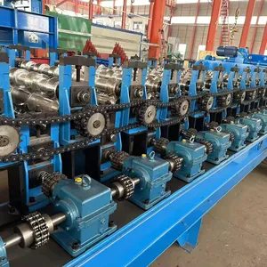 Fully Automatic High Speed Corrugated And Trapezoidal Roof Panel Gearbox Drive Roll Forming Machine