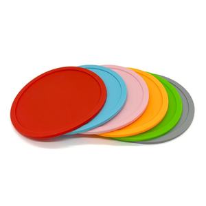 Sous-verres en silicone naturel personnalisés avec logo imprimé, vente chaude, directement de l'usine - Product Image 2