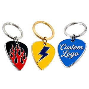 قلادة وسلسلة مفاتيح على شكل ملاقط جيتار مخصصة الأكثر مبيعًا، إكسسوار إضافي، قلادة ملاقط جيتار لفرق الروك - Product Image 2