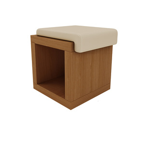 Chaises de salle à manger rembourrées en bois vert, gain de place, mobilier minimaliste pour café - Product Image 3