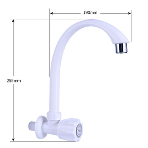 Bestselling Porcelain White PVC Plastic Kitchen Faucet