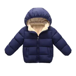 Детская Шахматная стеганая куртка Sunny Baby, плотная зимняя ветрозащитная куртка с капюшоном, детская спортивная куртка на молнии, однотонная