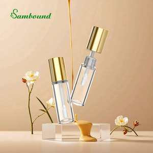 Vente en gros de 15ml PET Tubes de brillant à lèvres transparents écologiques Bouteilles de fond de teint vides personnalisables Options OEM d'usine - Product Image 5