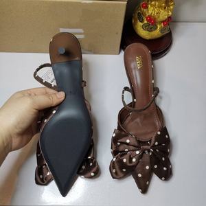 Zapato Individual ZA2025 con Lazo, Plantilla Hueca, Diseño de Lunares, Zapato de Mujer Moderno con Tacón Alto - Product Image 2